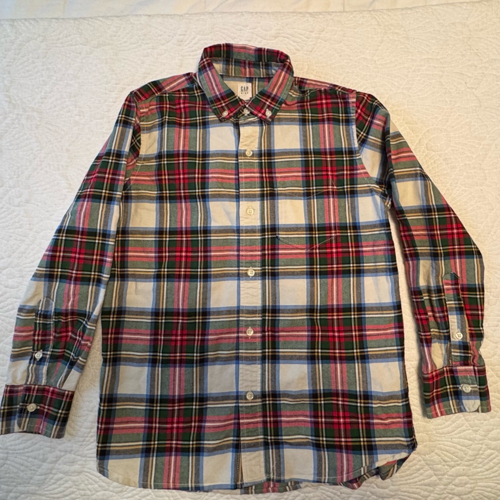 Boy’s Plaid Shirt - Multicolor